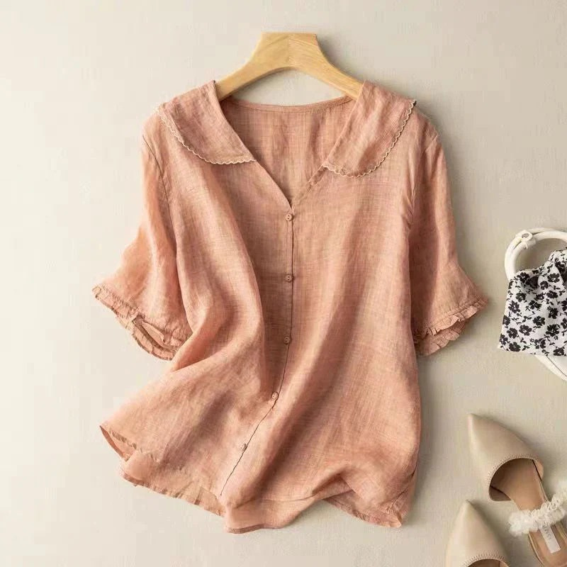 Aurora – Women's Soft Linen Blouse