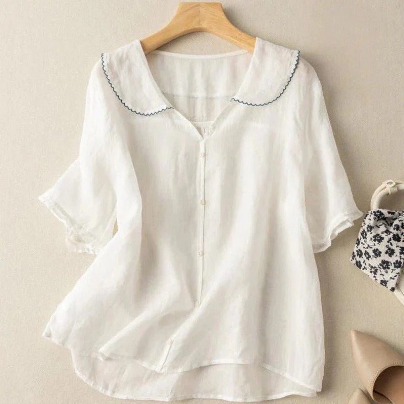 Aurora – Women's Soft Linen Blouse
