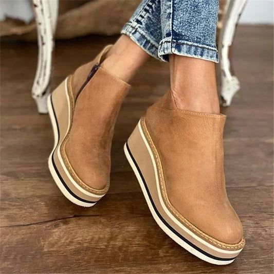 Marielle - Casual Wedge Ankle Boots