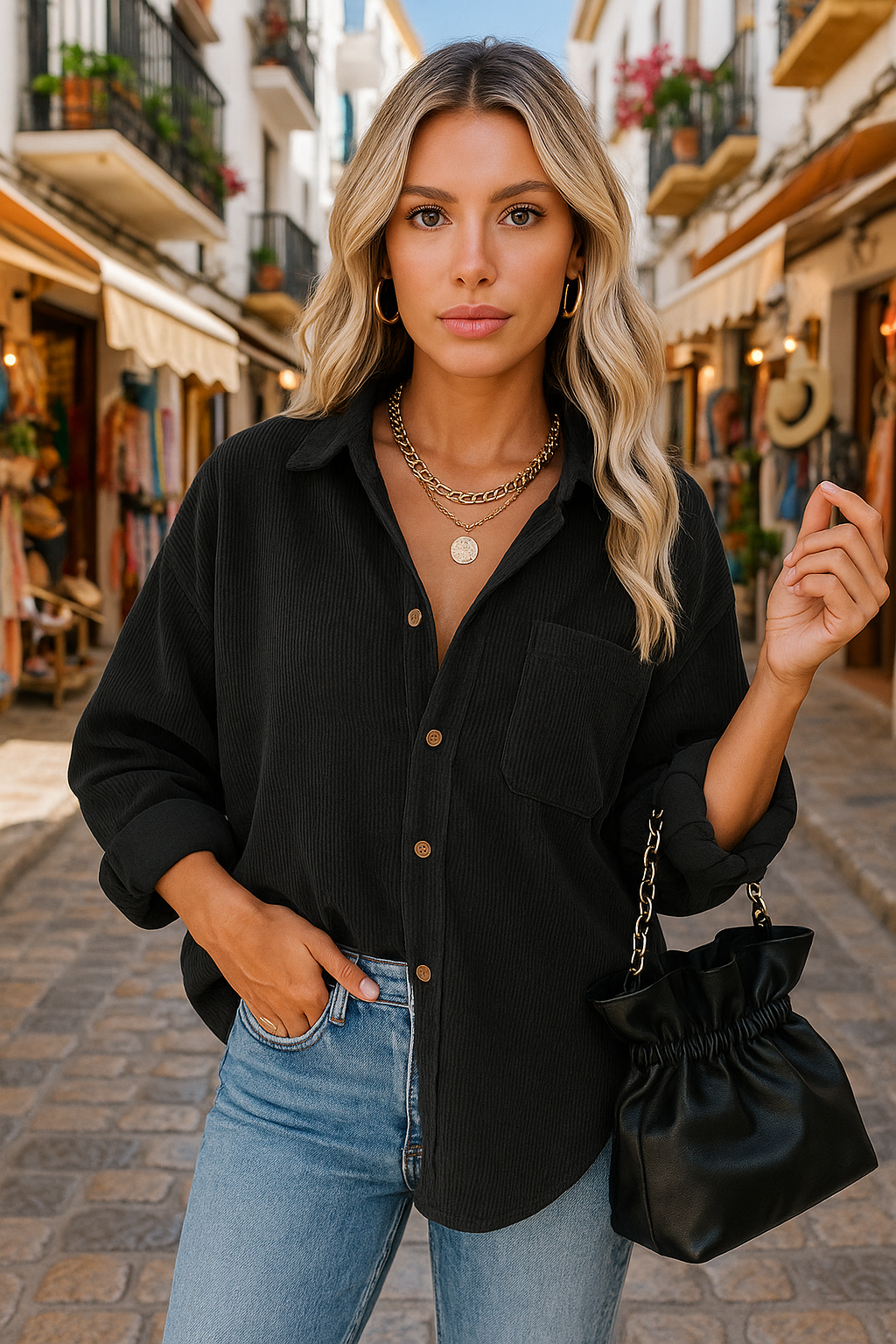 Maria |  Oversized Autumn Blouse