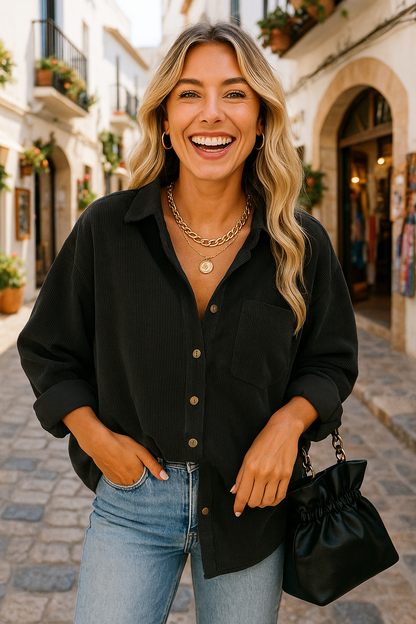 Maria |  Oversized Autumn Blouse