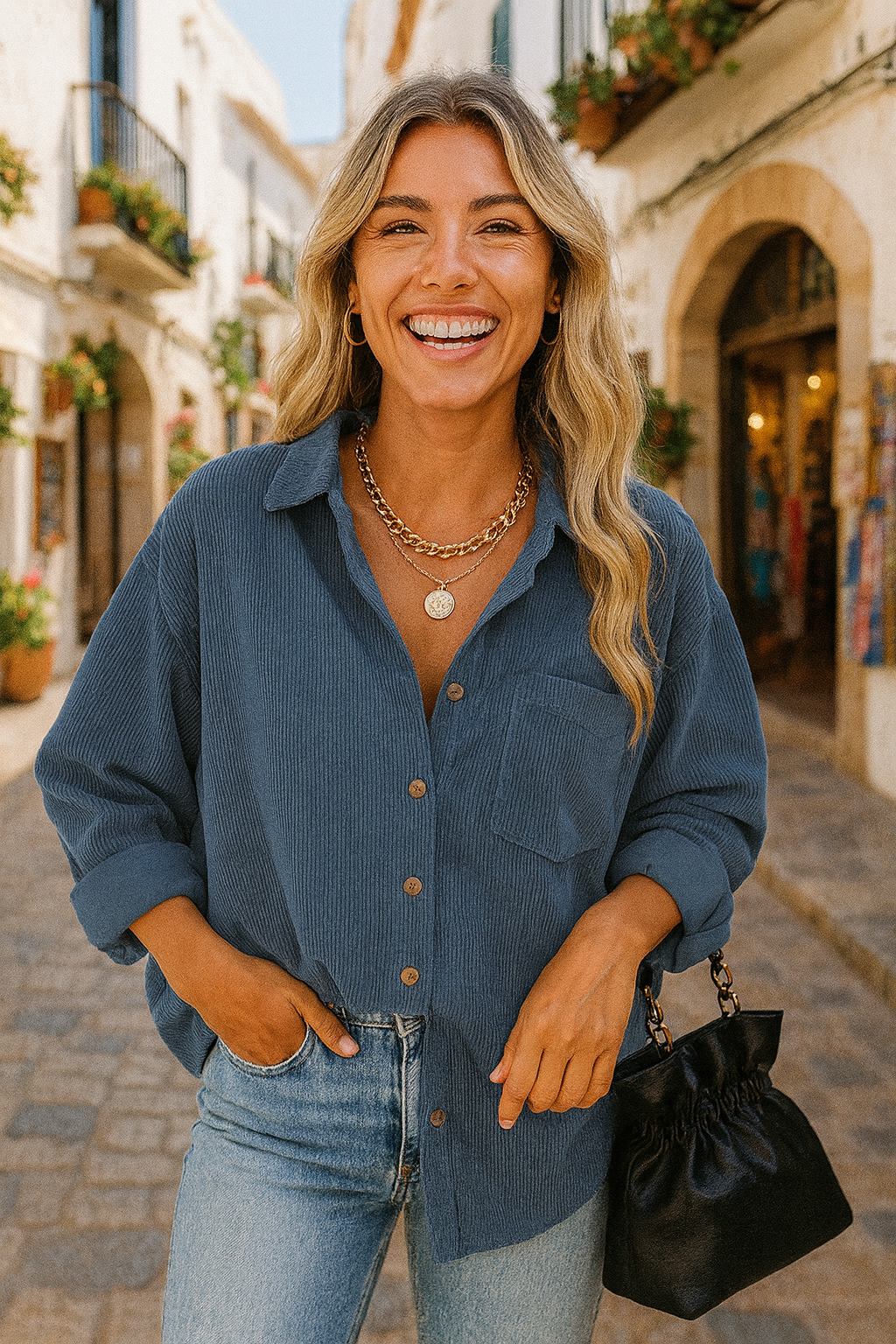 Maria |  Oversized Autumn Blouse