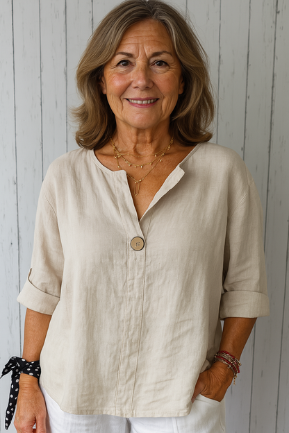 Zamma | Relaxed Linen Top