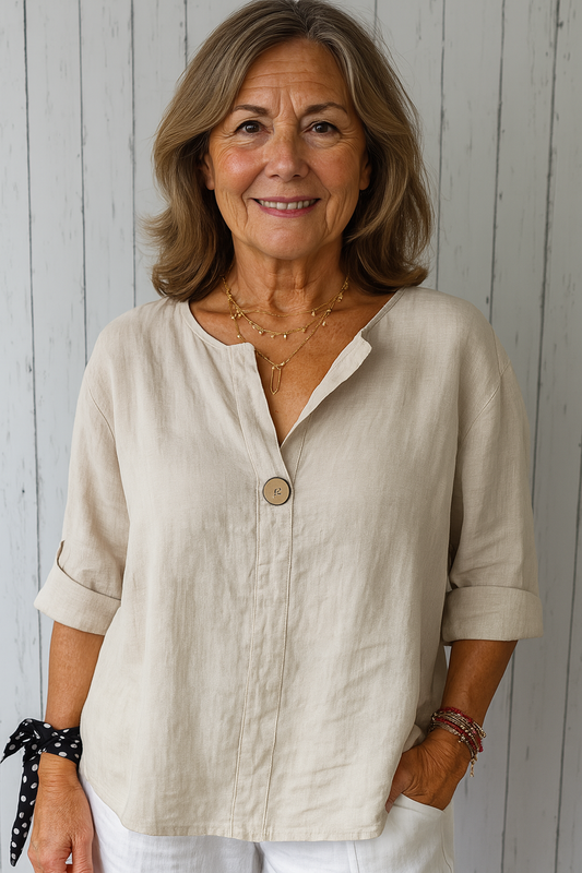 Zamma | Relaxed Linen Top