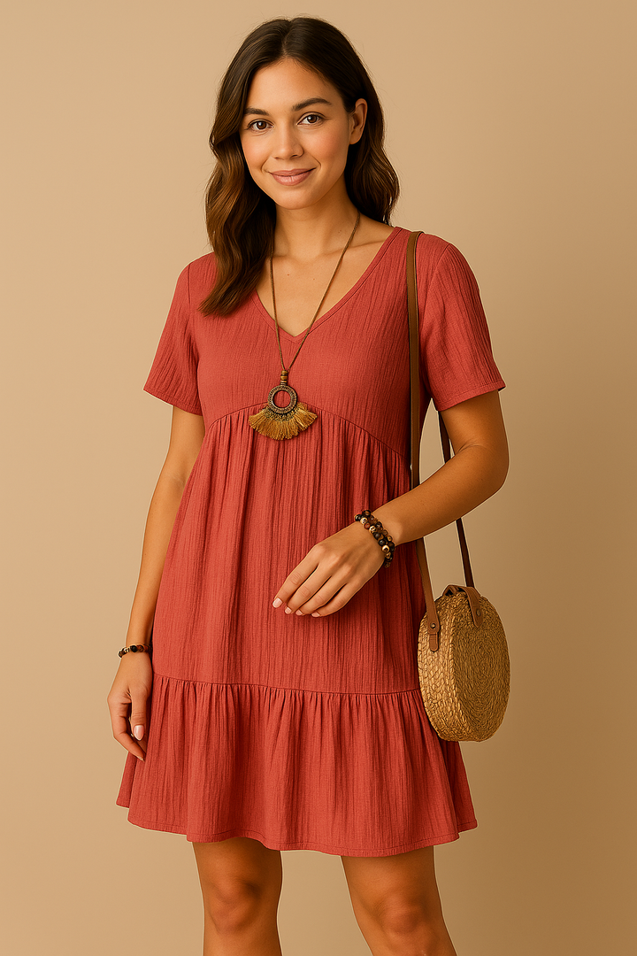 Amira | Elegant Comfort Mini Dress