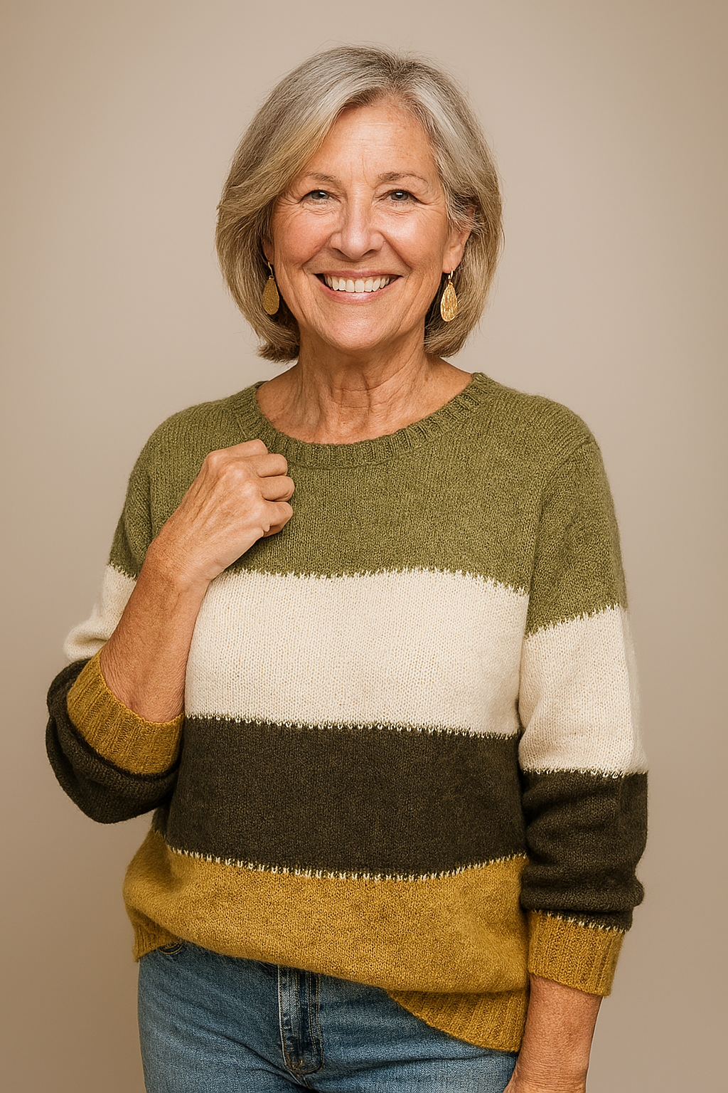 Callista - Modern Colour-Block Jumper