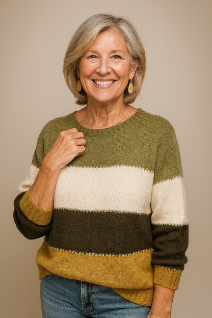 Callista - Modern Colour-Block Jumper