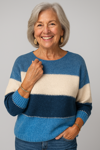 Callista - Modern Colour-Block Jumper