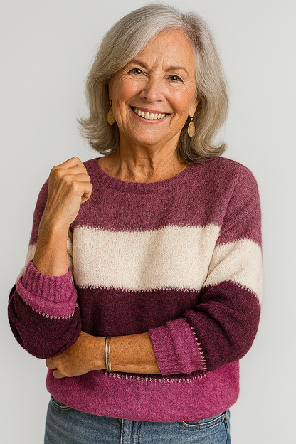 Callista - Modern Colour-Block Jumper