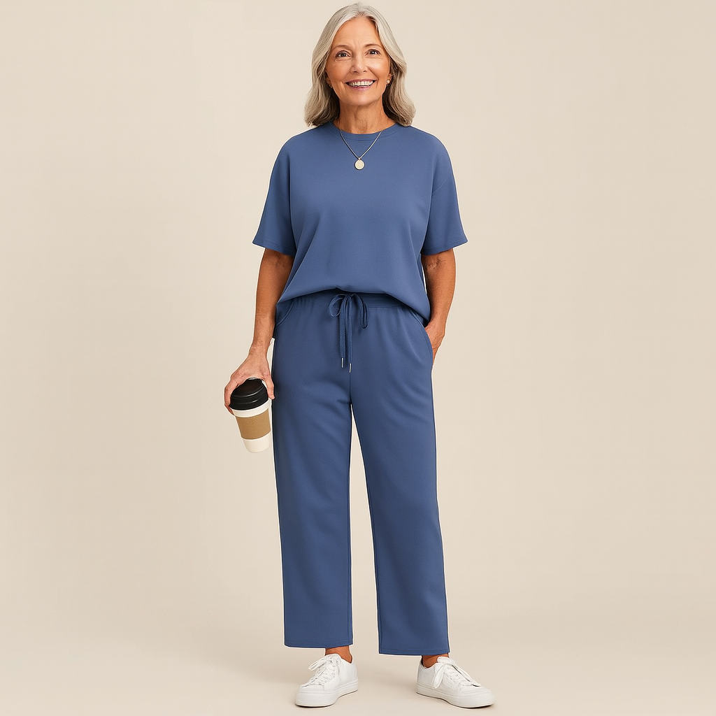 Selina – A casual set with a top and trousers