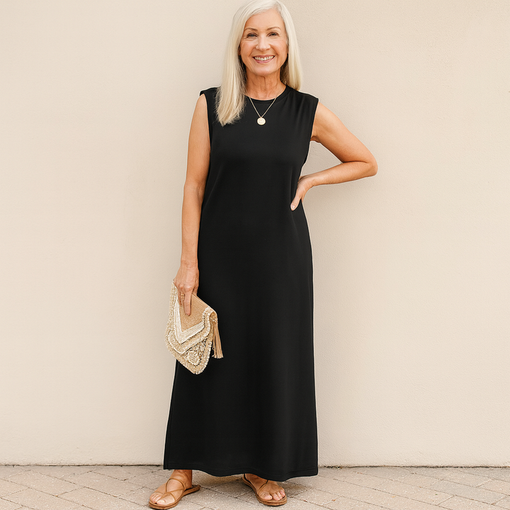 Sabrina - Elegant Wrinkle-Free Maxi Dress