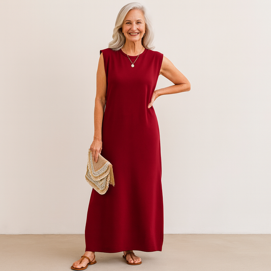 Sabrina - Elegant Wrinkle-Free Maxi Dress