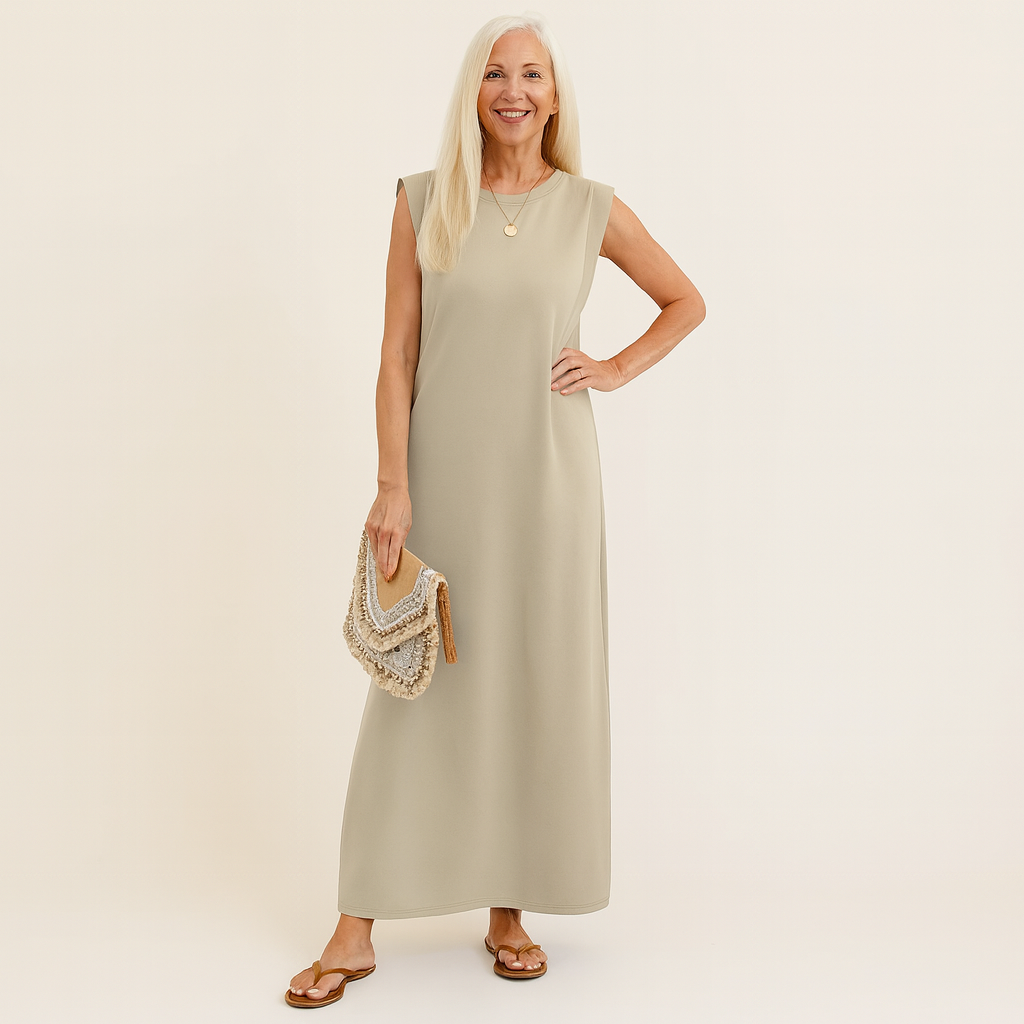 Sabrina - Elegant Wrinkle-Free Maxi Dress