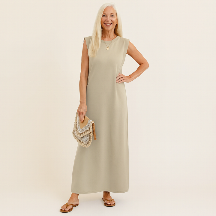 Sabrina - Elegant Wrinkle-Free Maxi Dress