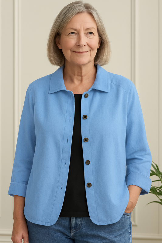 Marilla – Light shirt jacket in a linen blend