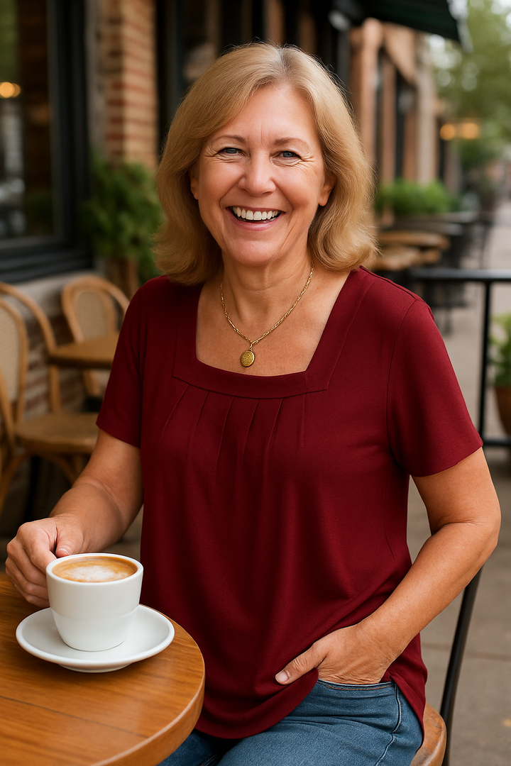 Colleen | Pleated Comfort Top