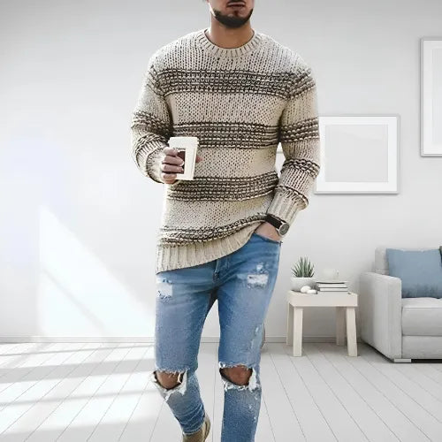 Darien™ – Striped Chunky Knit Sweater