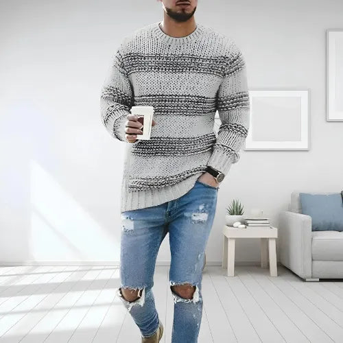 Darien™ – Striped Chunky Knit Sweater