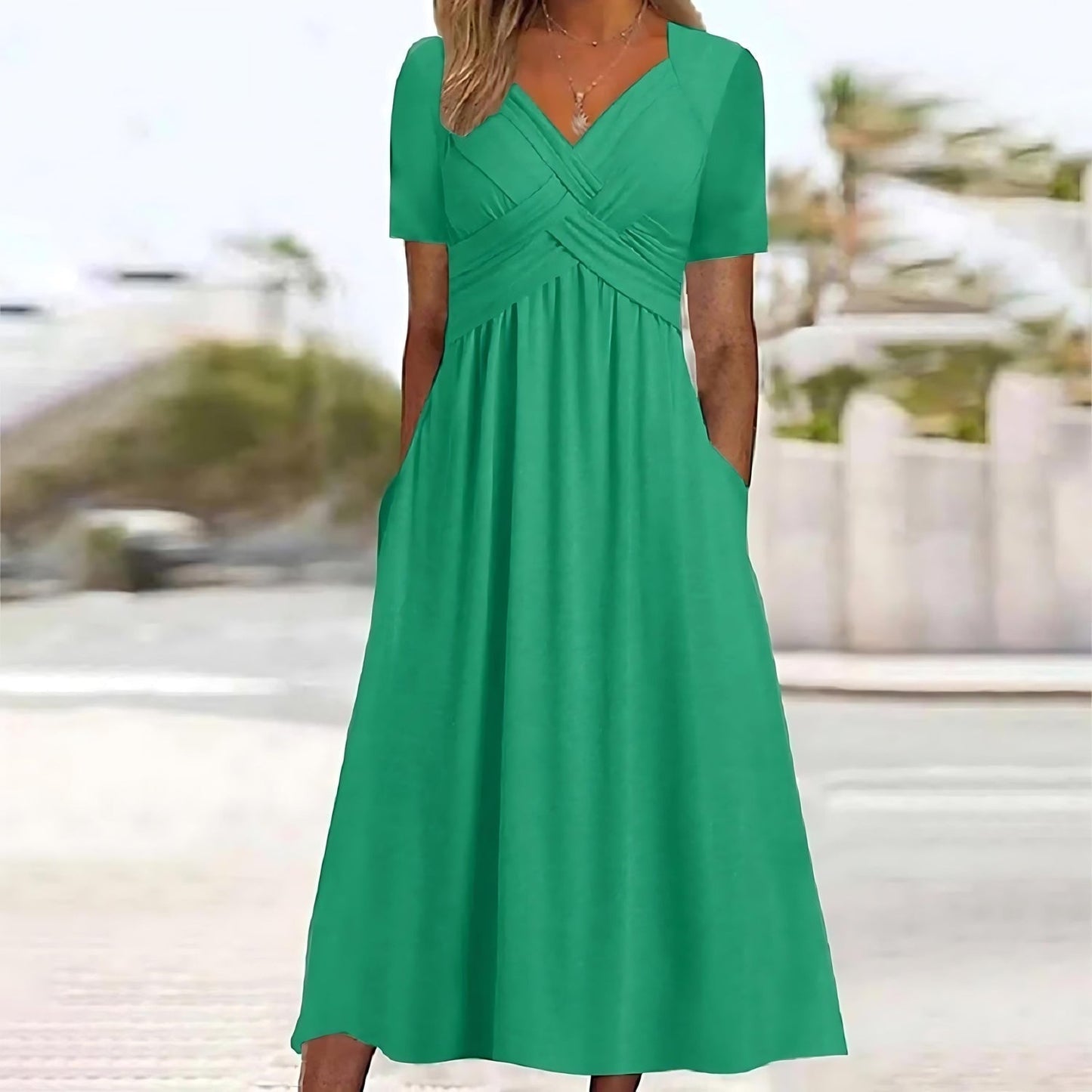 Liesl – Elegant Wrap Dress with A-Line Silhouette