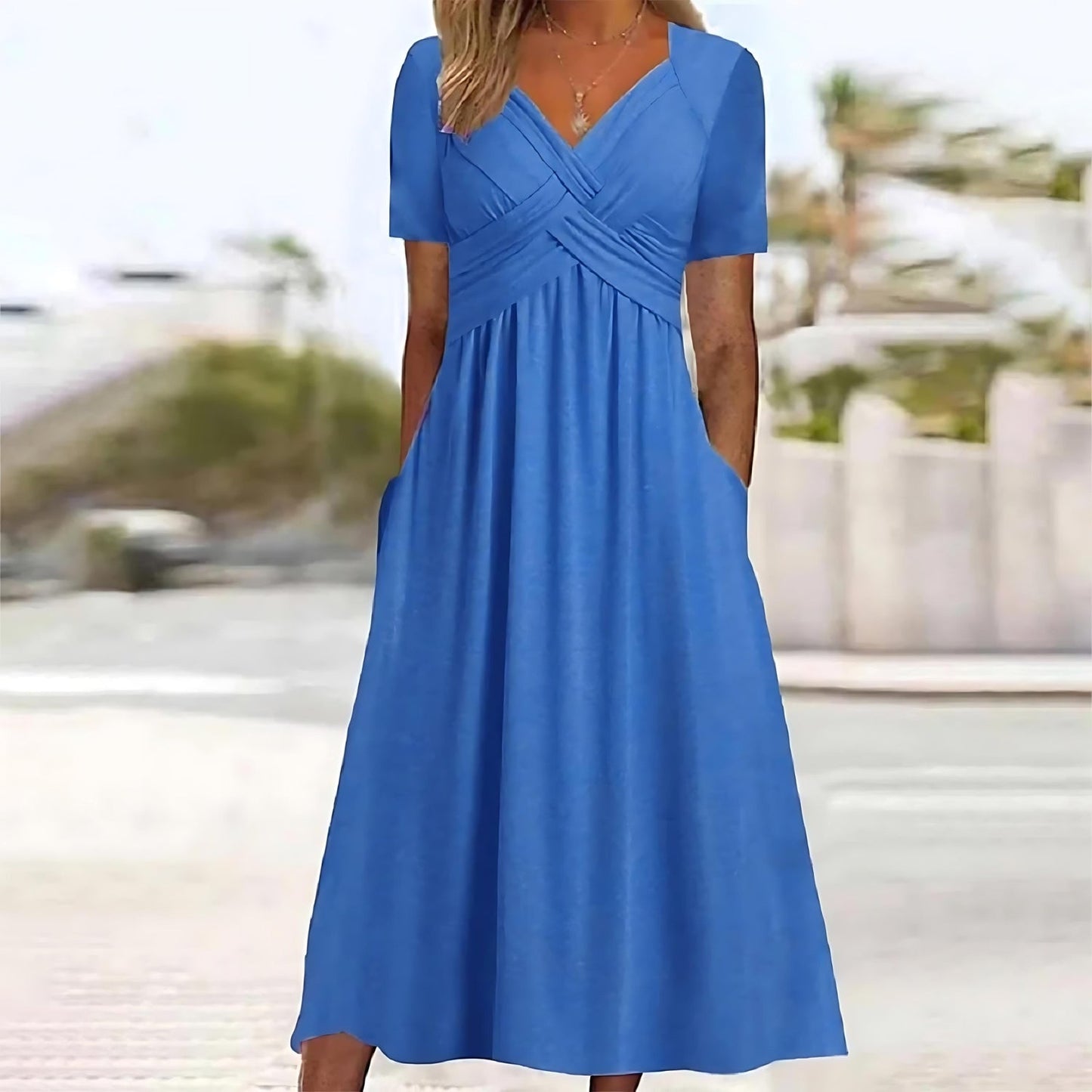 Liesl – Elegant Wrap Dress with A-Line Silhouette
