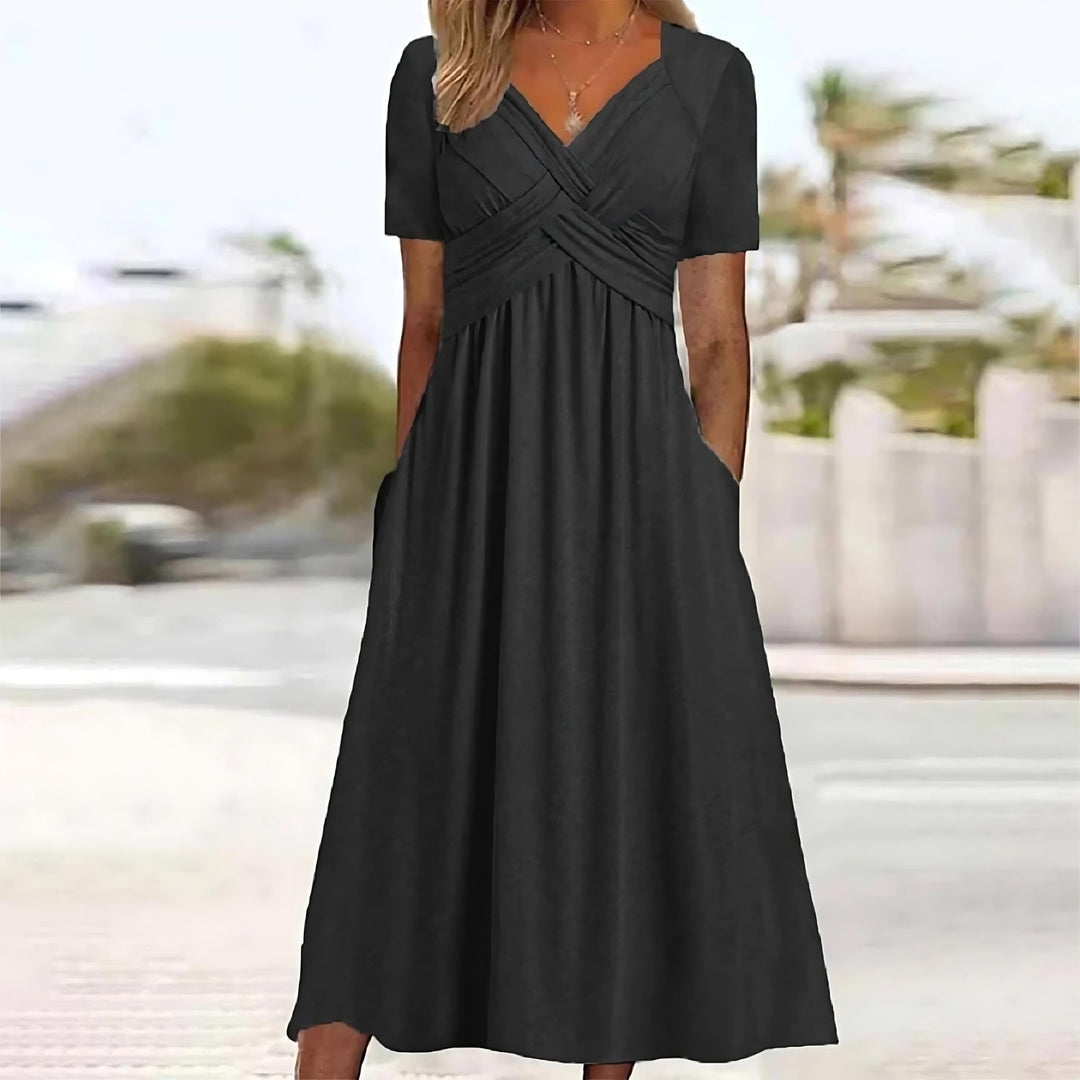 Liesl – Elegant Wrap Dress with A-Line Silhouette