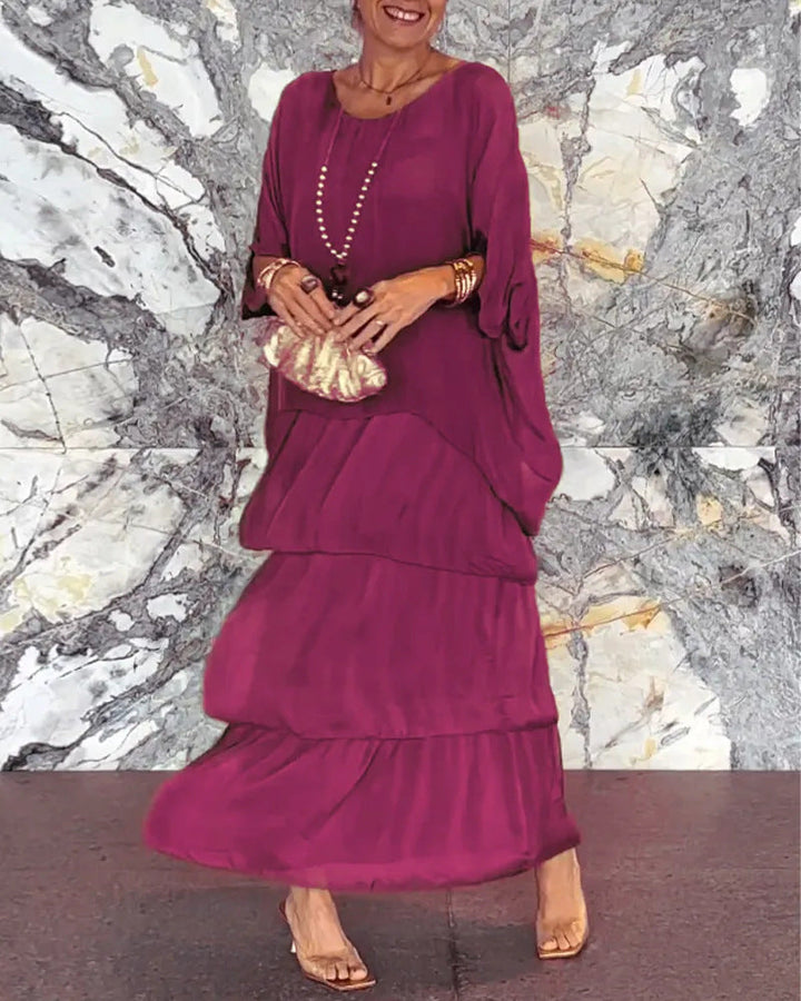 MeadowWhisper™ - Chiffon Wrap Dress