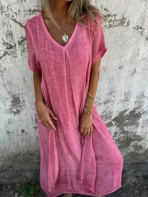 Ria™ | Comfortable dress with V-neck