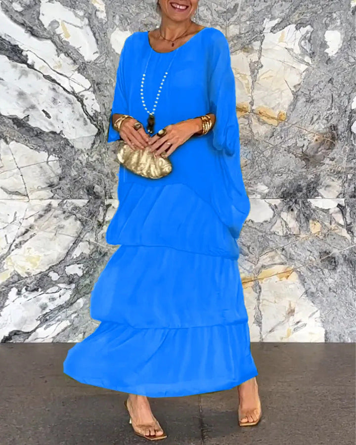 MeadowWhisper™ - Chiffon Wrap Dress
