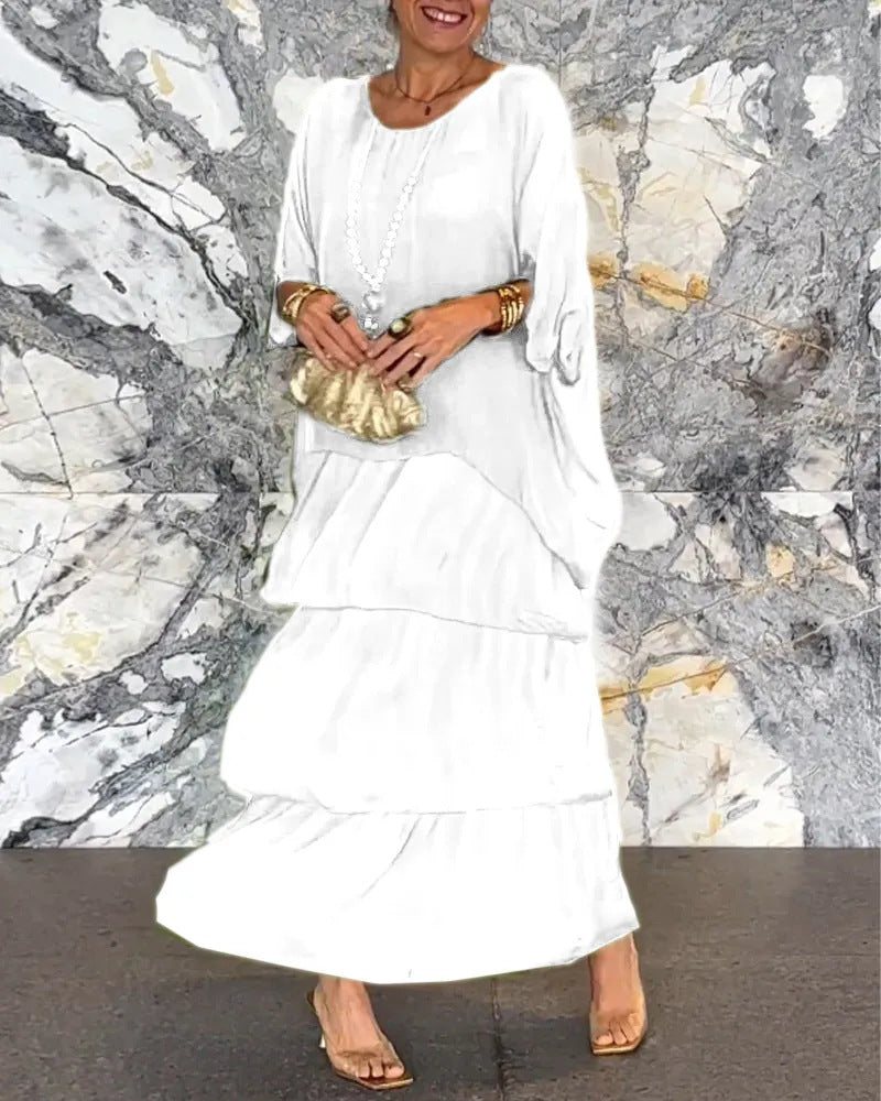 MeadowWhisper™ - Chiffon Wrap Dress