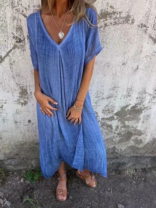 Ria™ | Comfortable dress with V-neck