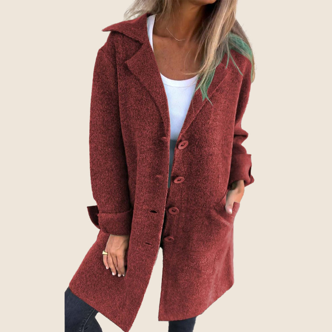 Sofia – Soft coat with buttons