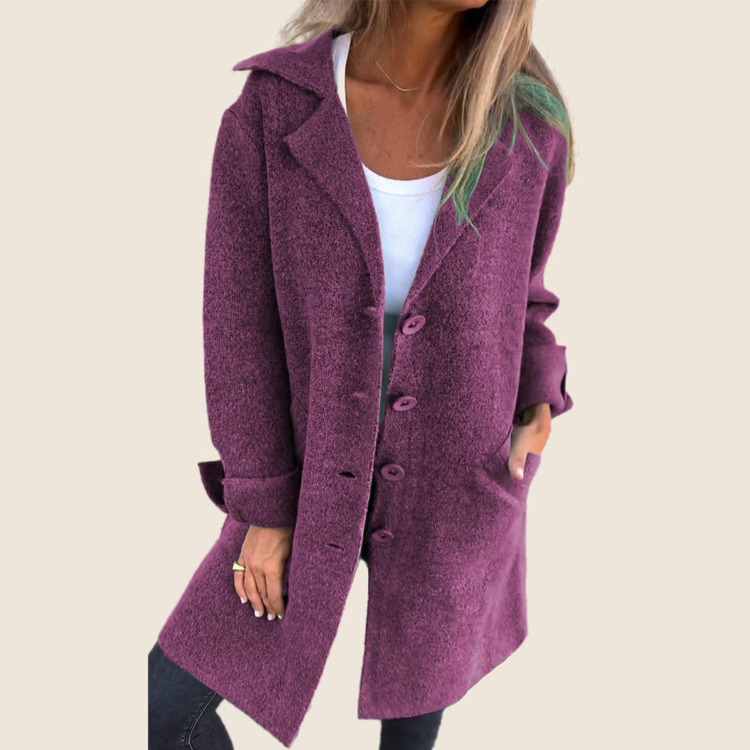 Sofia – Soft coat with buttons