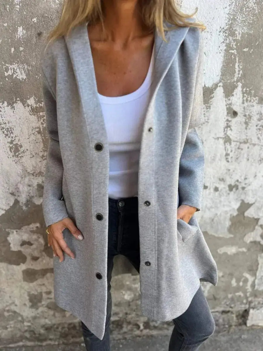 Nikky - Long Sleeve Button Coat