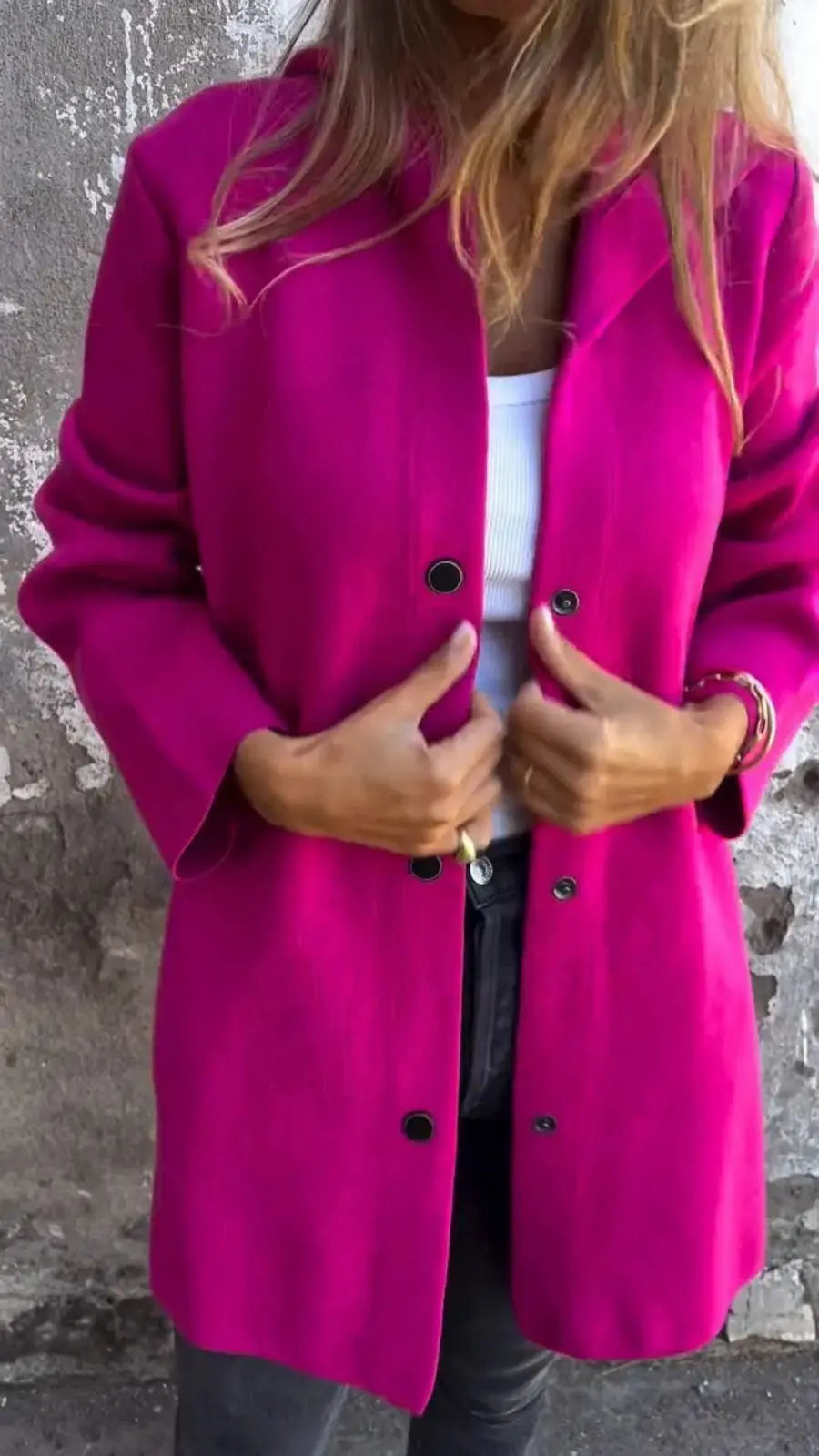 Nikky - Long Sleeve Button Coat