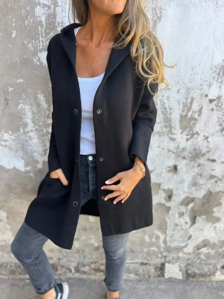 Nikky - Long Sleeve Button Coat