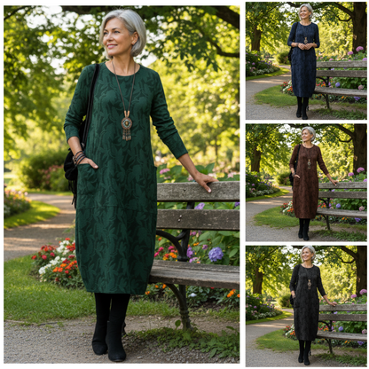 Suzine™ | Warm winter dress with elegant cut