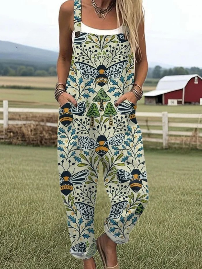 Karo - Lightweight Vintage Jumpsuit