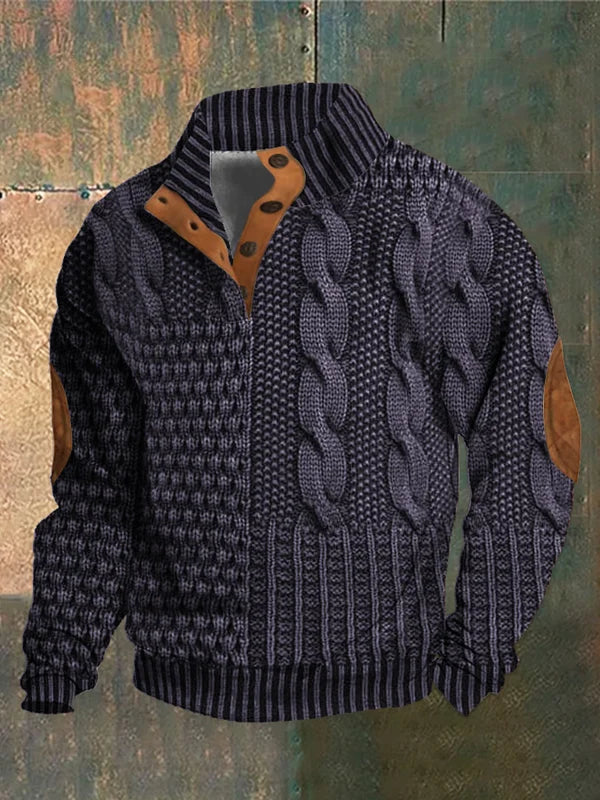 Shaun | Patterned Cozy Knit Sweater For Men