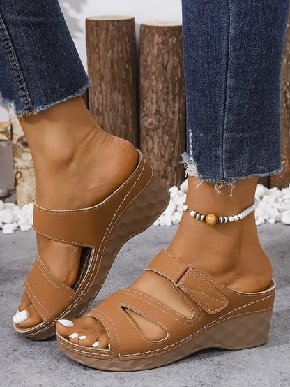 Rowella - Stylish Wedge Sandal With Strap