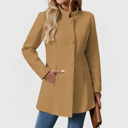 Clara | Timeless Button Detail Coat