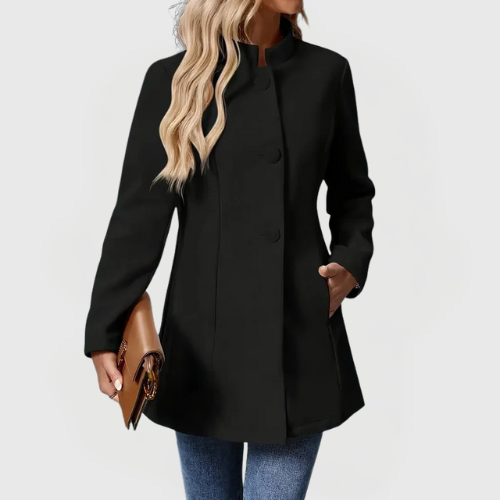 Clara | Timeless Button Detail Coat