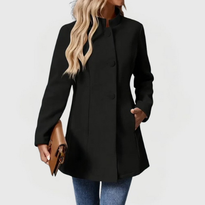 Clara | Timeless Button Detail Coat