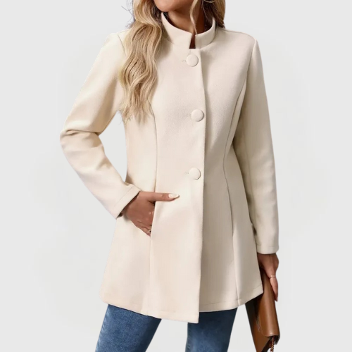 Clara | Timeless Button Detail Coat