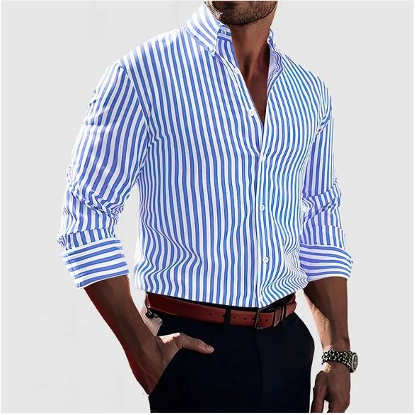Damian | Striped Men's Shirt – Smart & Confident