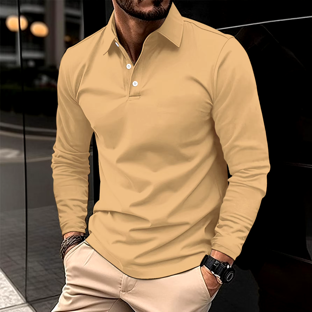 Ysmar – Long-sleeve polo shirt