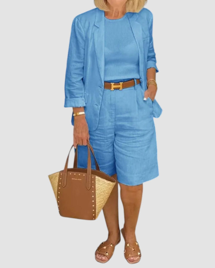 Elvora |  Blazer and shorts – a two-piece casual set