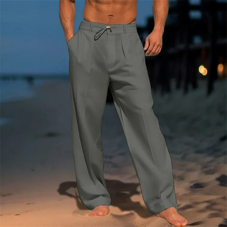 Jens™ | Single-color linen pants