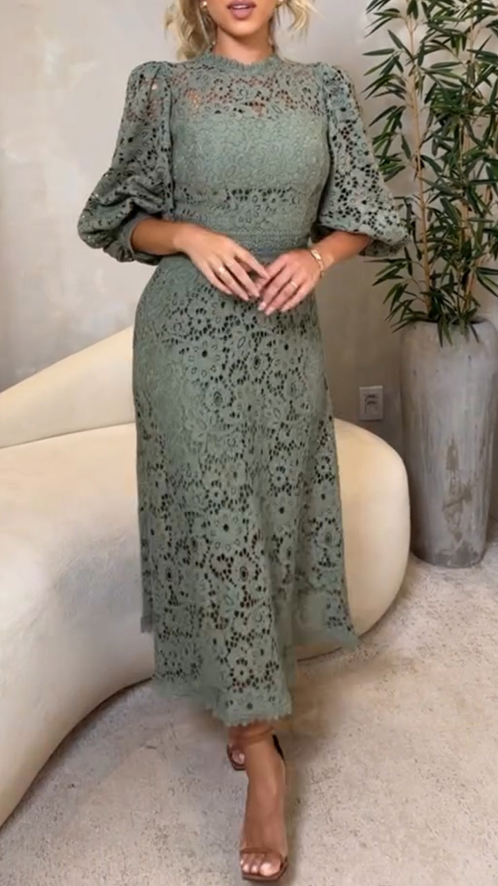 LunaBloom™ - Lace Lantern Dress
