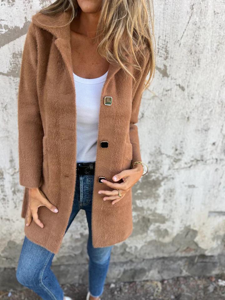 Angelika™ | Buttoned Wool Jacket