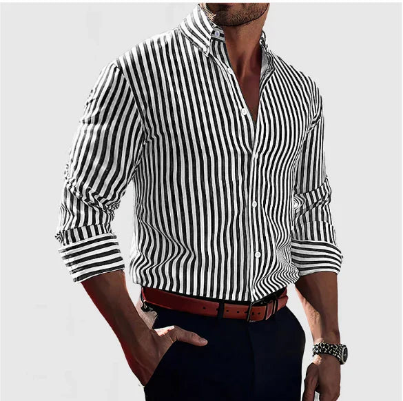 Damian | Striped Men's Shirt – Smart & Confident